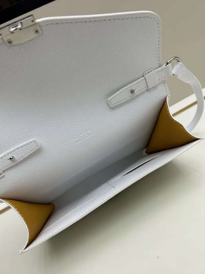 Goyard White Crossbody Satchel Bag - Image 6