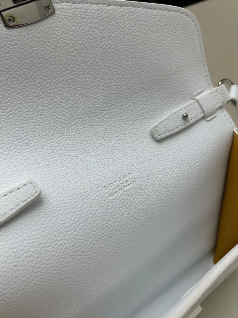Goyard White Crossbody Satchel Bag - Image 7