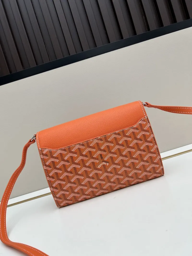 Alternative view of Goyard Orange Crossbody Satchel Bag