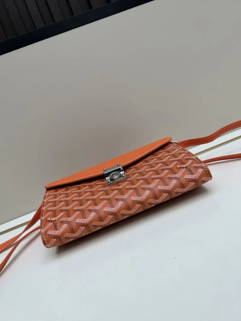Goyard Orange Crossbody Satchel Bag - Image 4