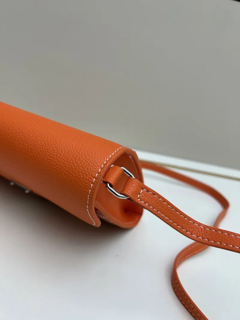 Goyard Orange Crossbody Satchel Bag - Image 5