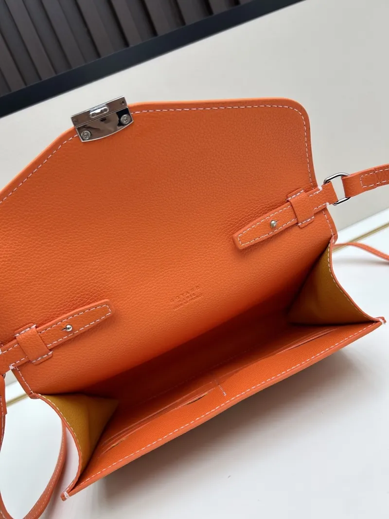 Goyard Orange Crossbody Satchel Bag - Image 7