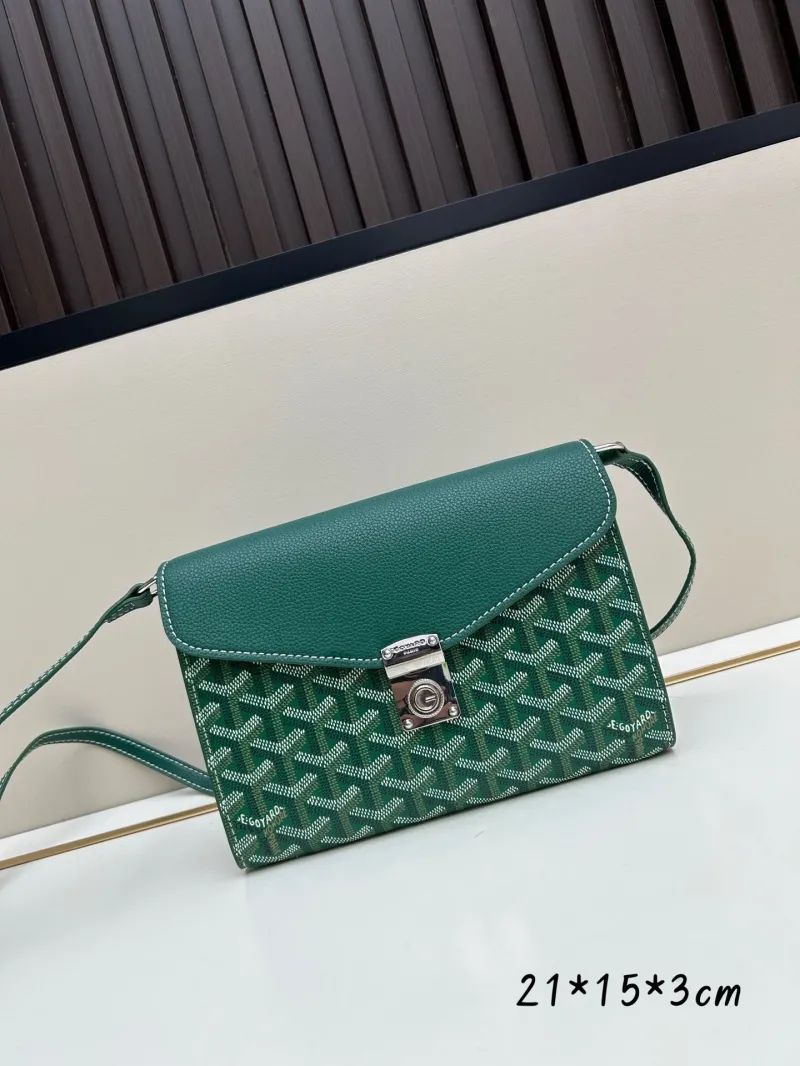 Goyard Green Satchel Crossbody Bag 341