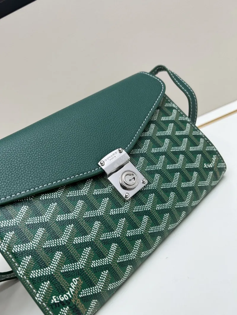 Goyard Green Satchel Crossbody Bag 341 - Image 3