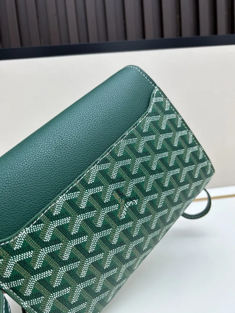 Goyard Green Satchel Crossbody Bag 341 - Image 6