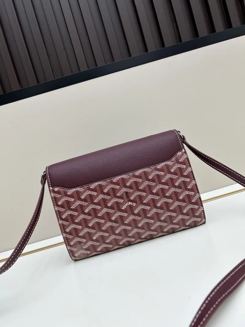 Alternative view of Goyard Burgundy Satchel Crossbody Bag 342