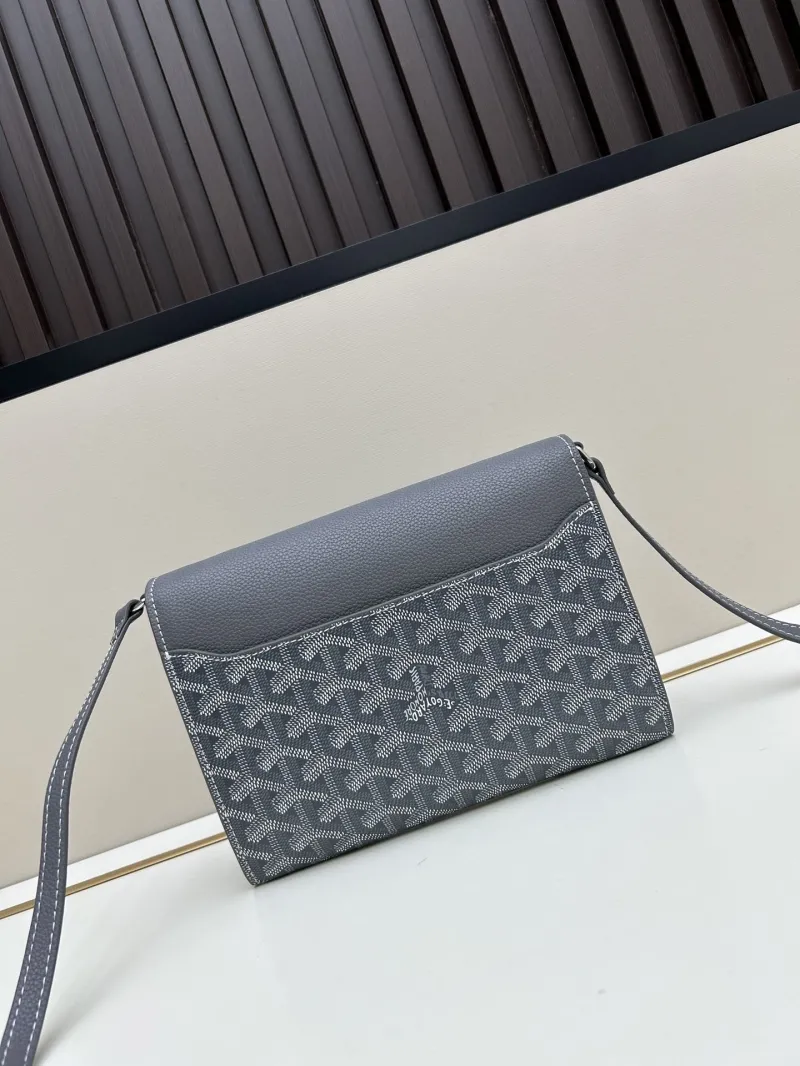 Alternative view of Goyard Gray Crossbody Satchel Bag 344