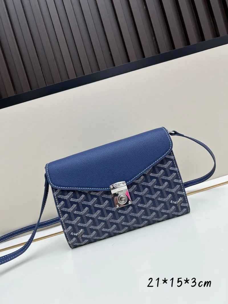 Goyard Blue Satchel Crossbody Bag 345
