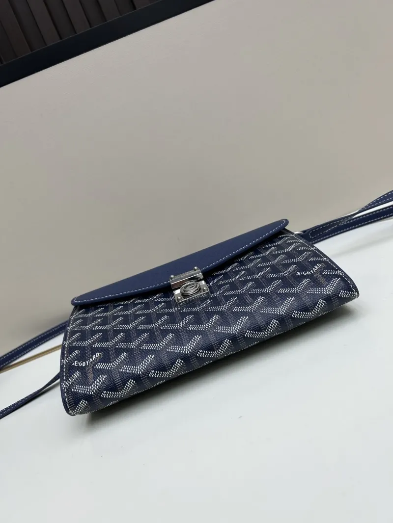 Goyard Blue Satchel Crossbody Bag 345 - Image 4