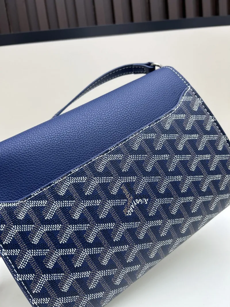 Goyard Blue Satchel Crossbody Bag 345 - Image 6