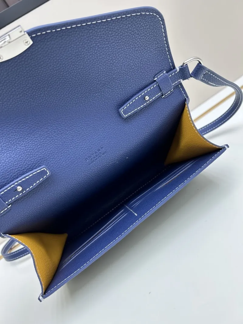 Goyard Blue Satchel Crossbody Bag 345 - Image 7