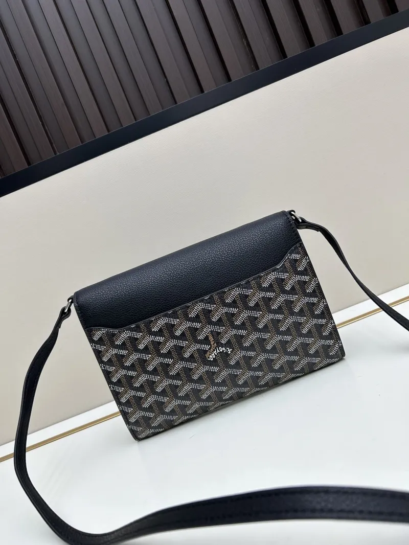 Alternative view of Goyard Black Crossbody Satchel Bag 347