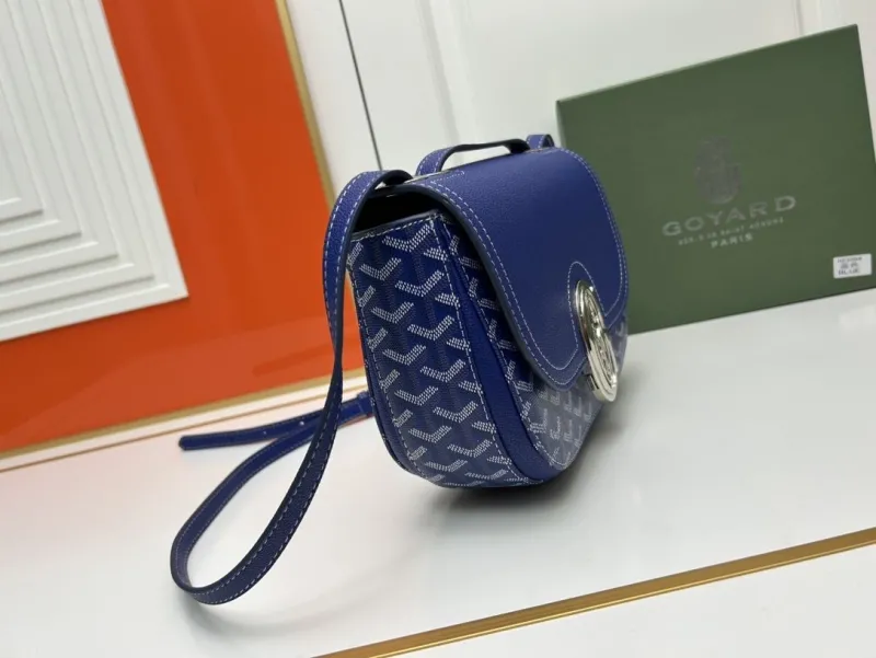 Alternative view of Goyard Blue Satchel Crossbody Bag 348