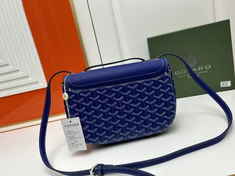 Goyard Blue Satchel Crossbody Bag 348 - Image 3
