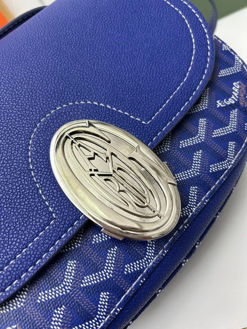 Goyard Blue Satchel Crossbody Bag 348 - Image 5