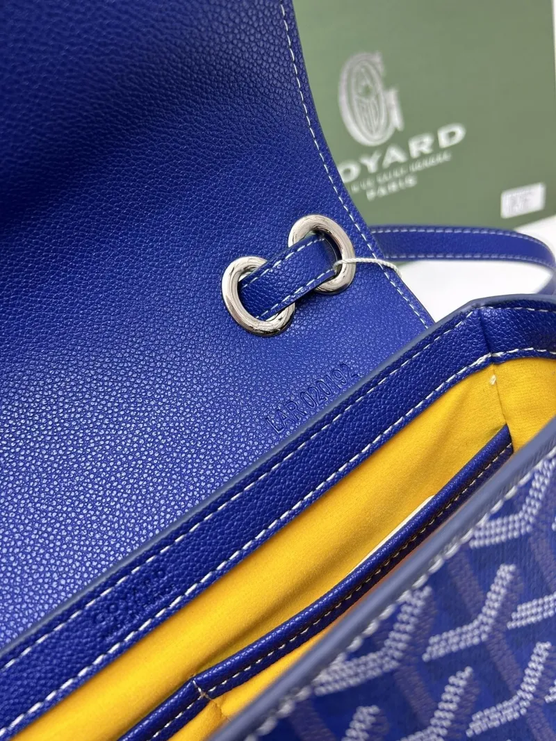 Goyard Blue Satchel Crossbody Bag 348 - Image 8
