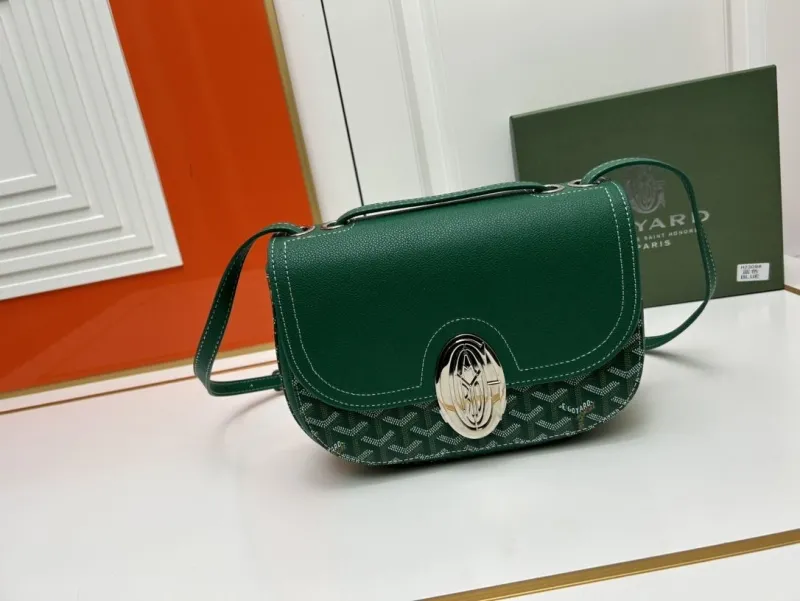 Goyard Green Satchel Crossbody Bag