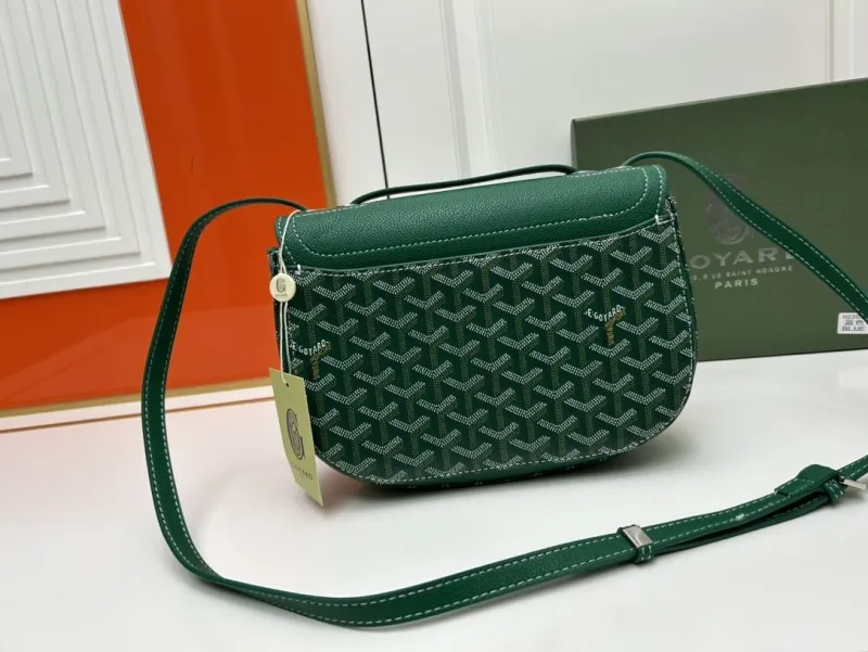 Goyard Green Satchel Crossbody Bag - Image 3