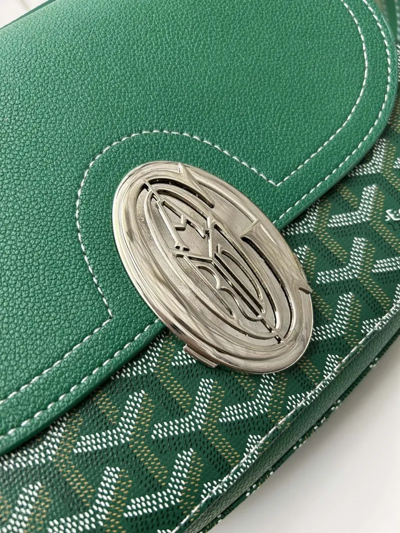 Goyard Green Satchel Crossbody Bag - Image 4