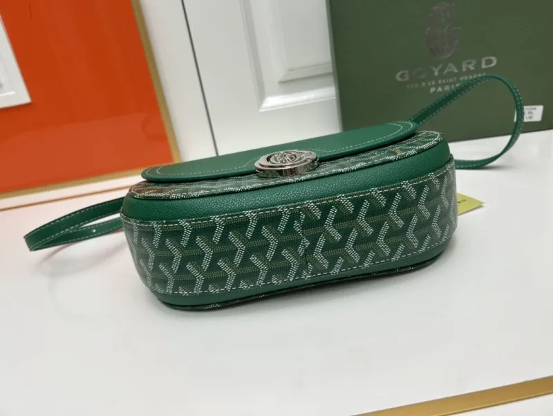 Goyard Green Satchel Crossbody Bag - Image 6