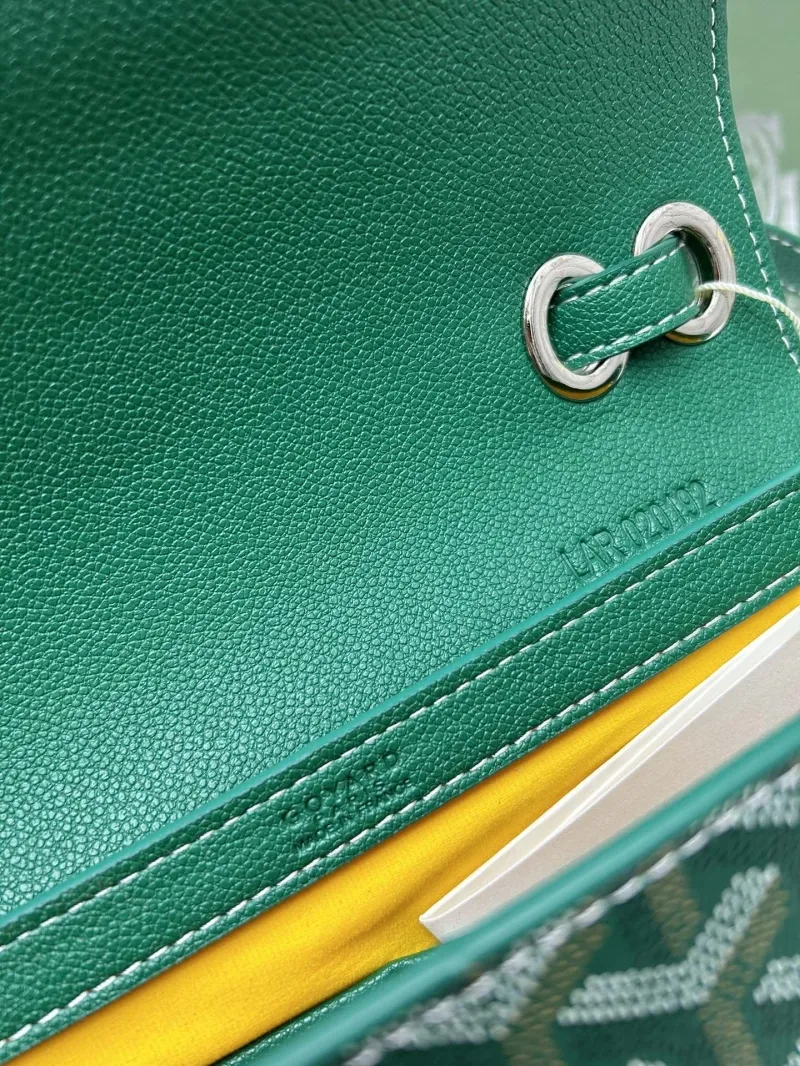 Goyard Green Satchel Crossbody Bag - Image 8