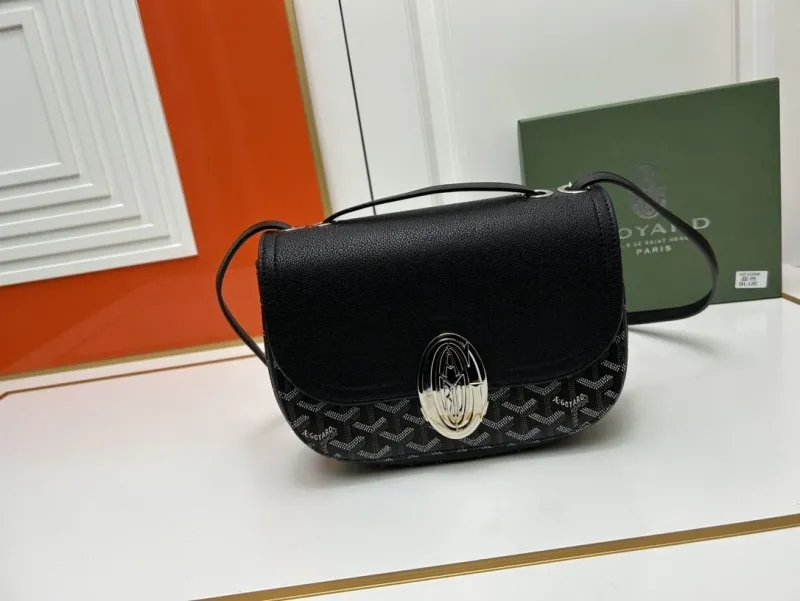 Goyard Black Crossbody Satchel Bag