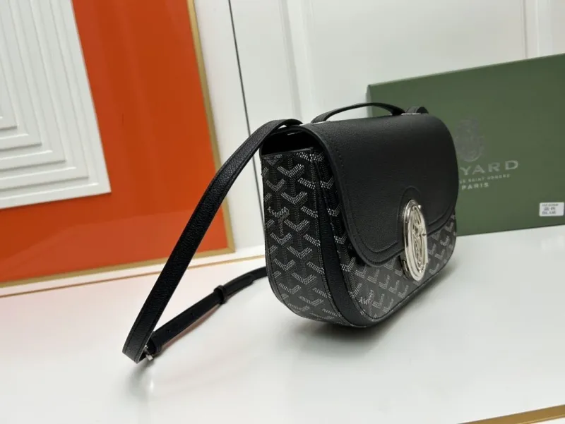 Alternative view of Goyard Black Crossbody Satchel Bag