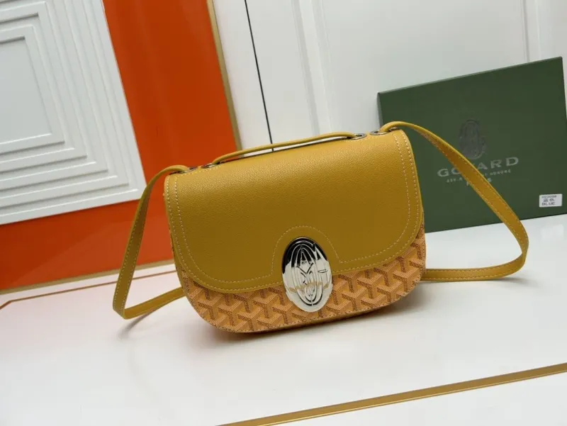Goyard Yellow Satchel Crossbody Bag 352