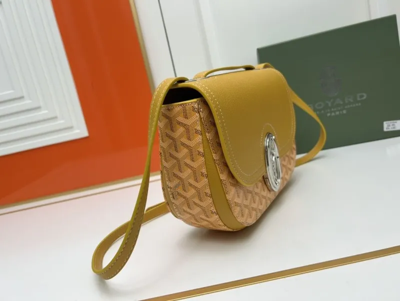 Alternative view of Goyard Yellow Satchel Crossbody Bag 352