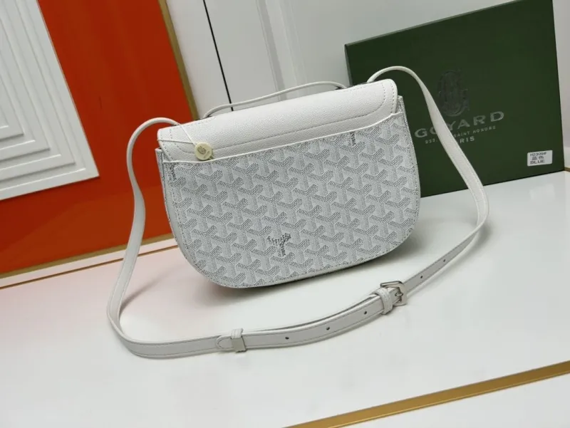 Goyard White Satchel Crossbody Bag - Image 3