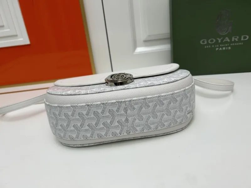 Goyard White Satchel Crossbody Bag - Image 6