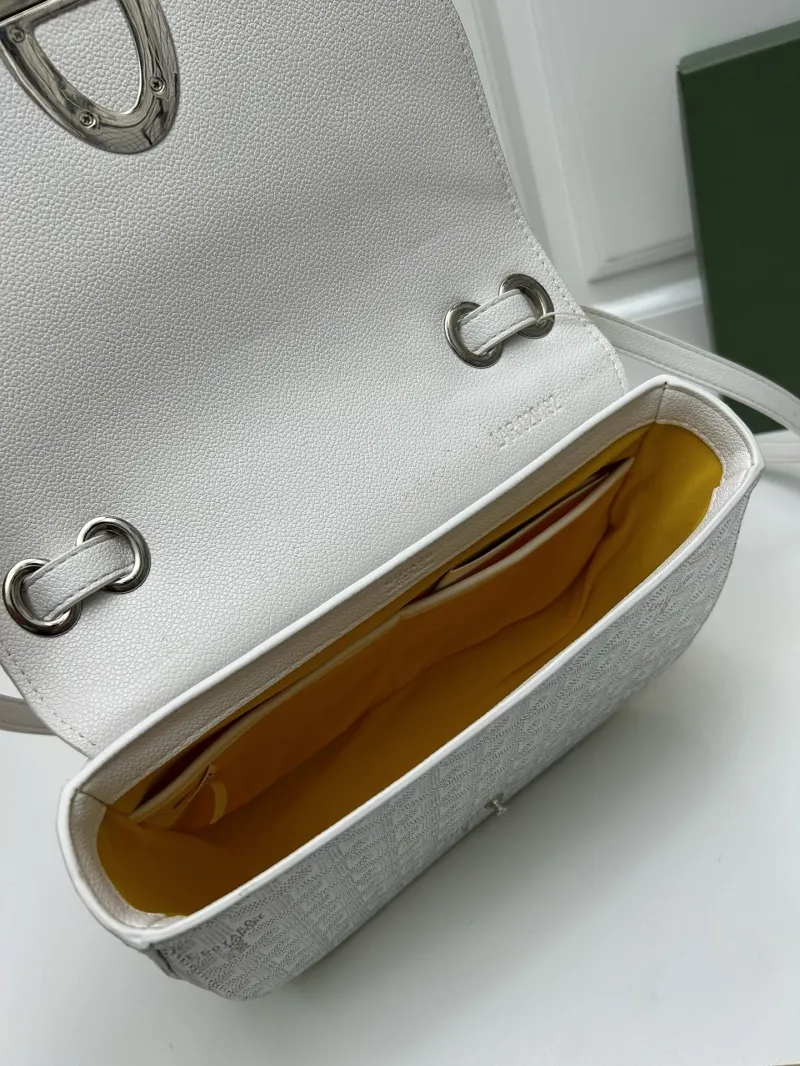 Goyard White Satchel Crossbody Bag - Image 7