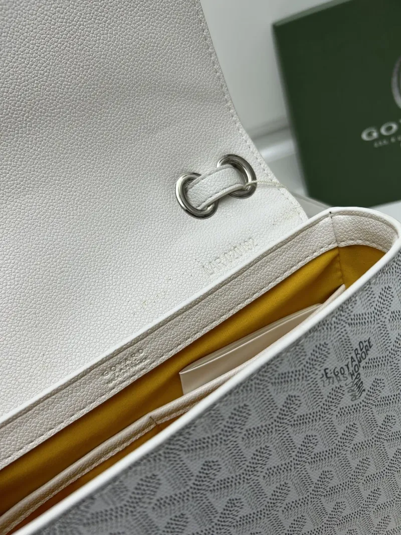 Goyard White Satchel Crossbody Bag - Image 8