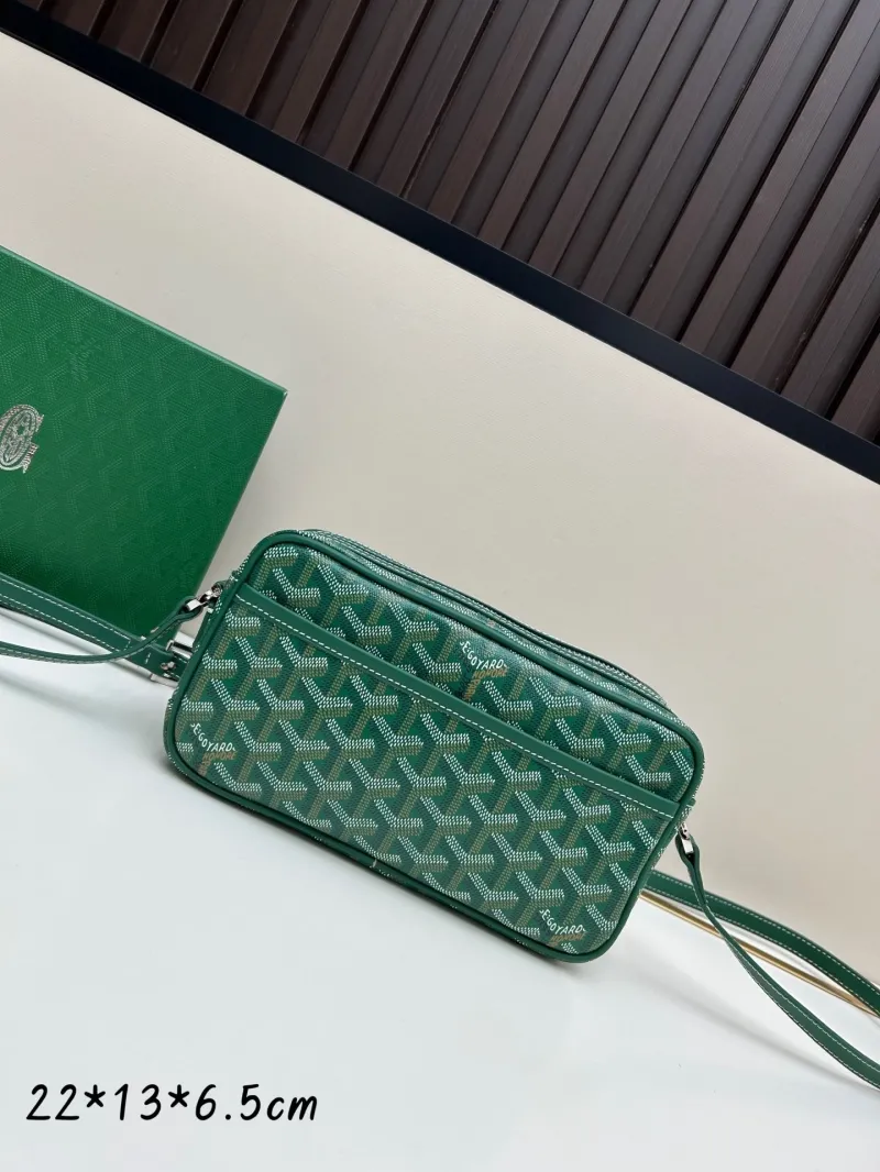 Goyard Green Crossbody Satchel Bag