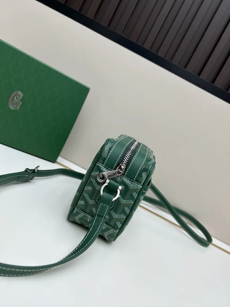 Alternative view of Goyard Green Crossbody Satchel Bag