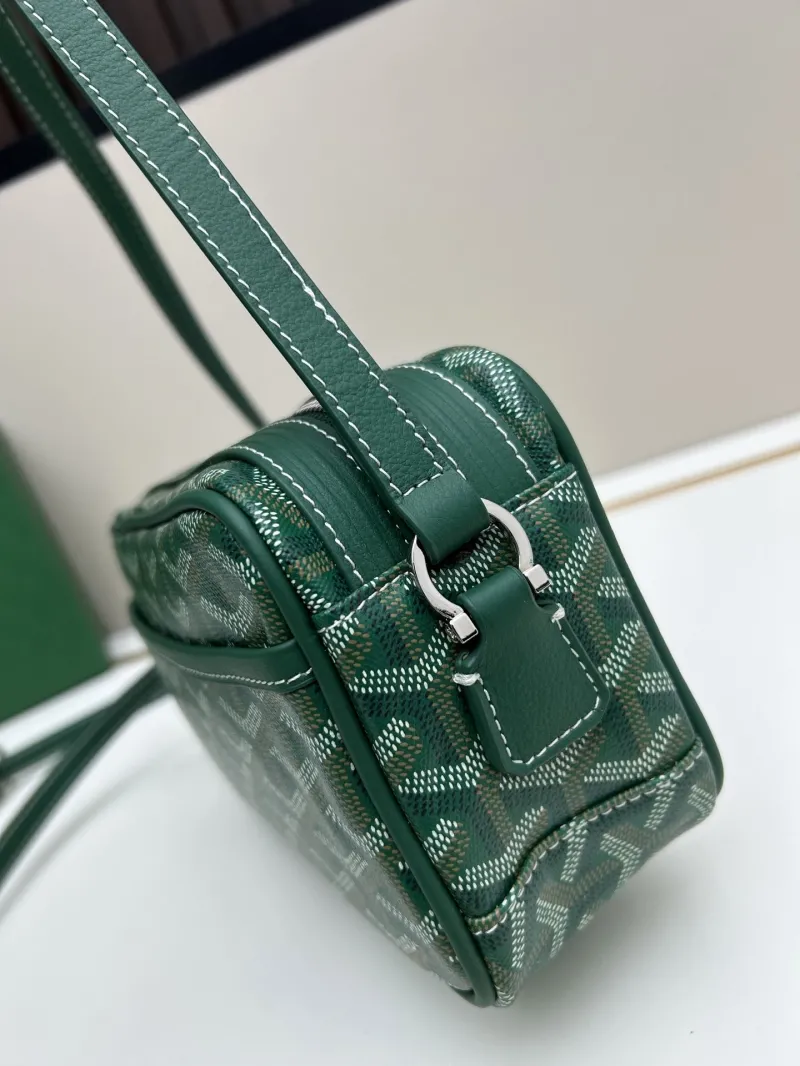 Goyard Green Crossbody Satchel Bag - Image 6