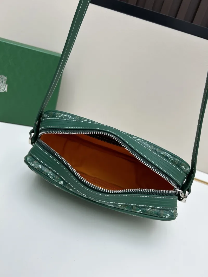Goyard Green Crossbody Satchel Bag - Image 7