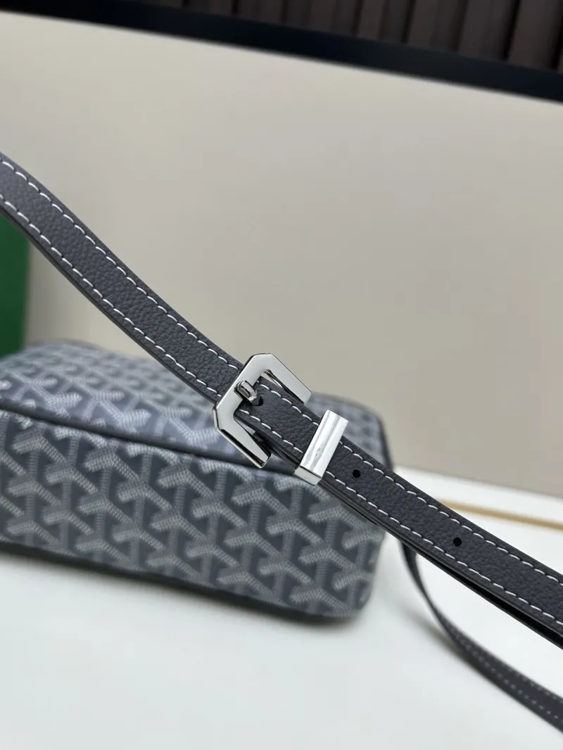 Goyard Gray Crossbody Satchel Bag - Image 5