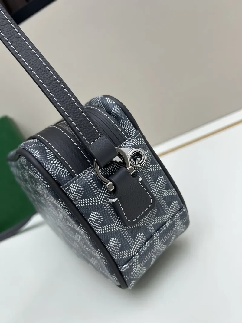 Goyard Gray Crossbody Satchel Bag - Image 6