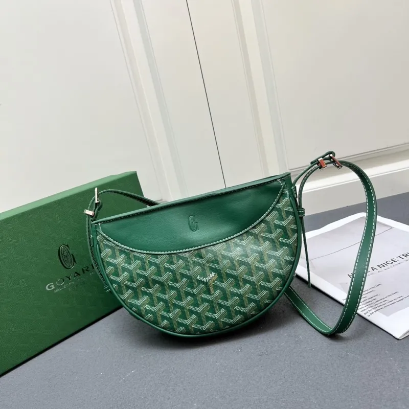 Goyard Green Satchel Crossbody Bag - Image 3