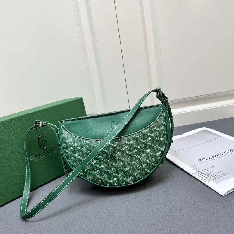 Goyard Green Satchel Crossbody Bag - Image 4