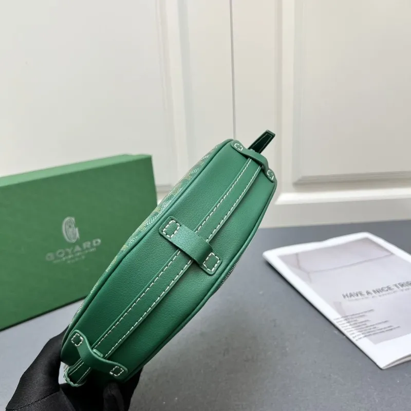 Goyard Green Satchel Crossbody Bag - Image 8