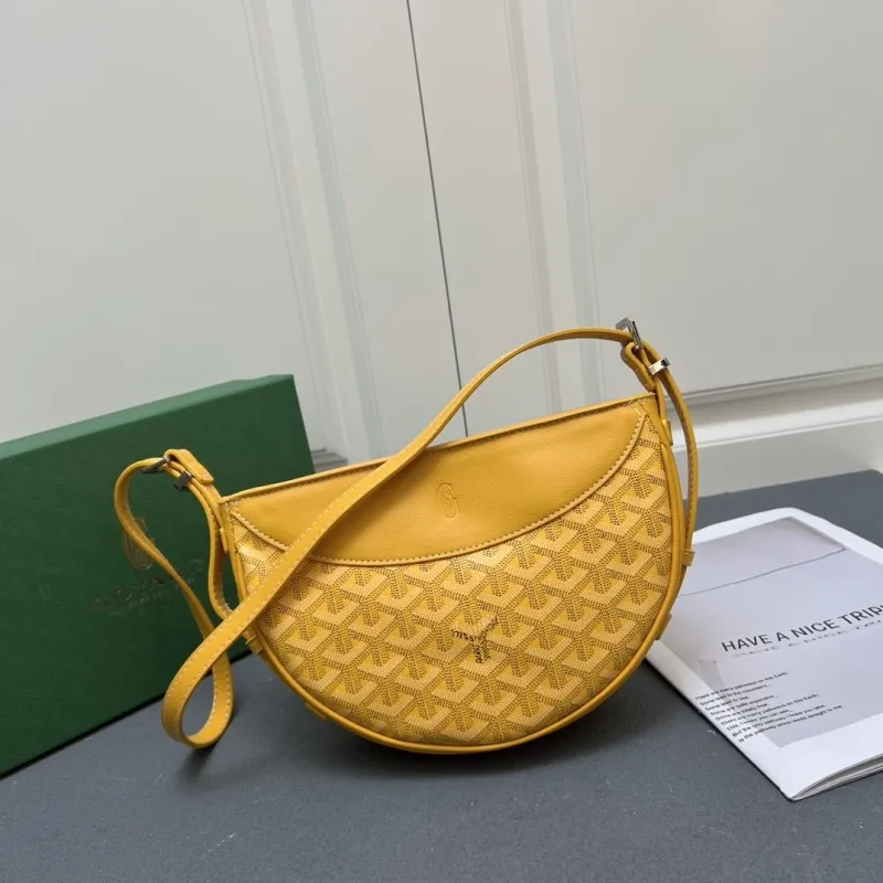 Goyard Yellow Satchel Crossbody Bag 368 - Image 4