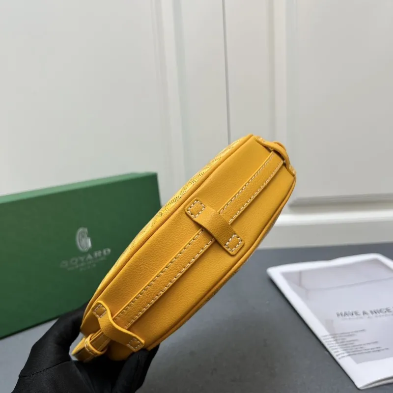Goyard Yellow Satchel Crossbody Bag 368 - Image 7