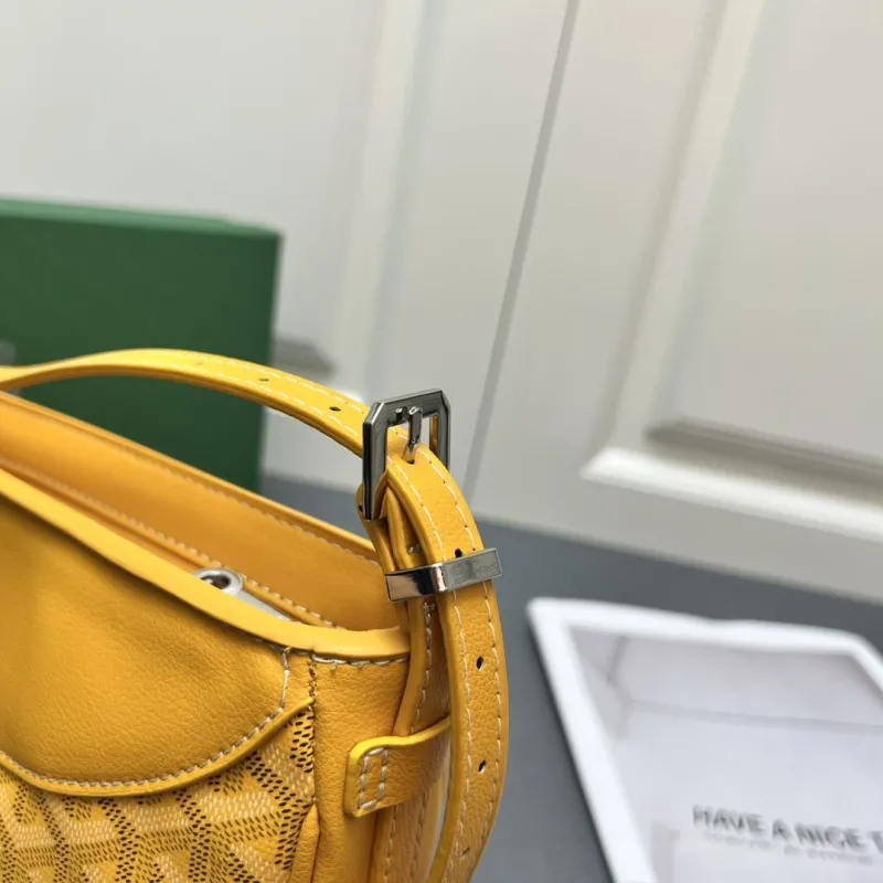 Goyard Yellow Satchel Crossbody Bag 368 - Image 8