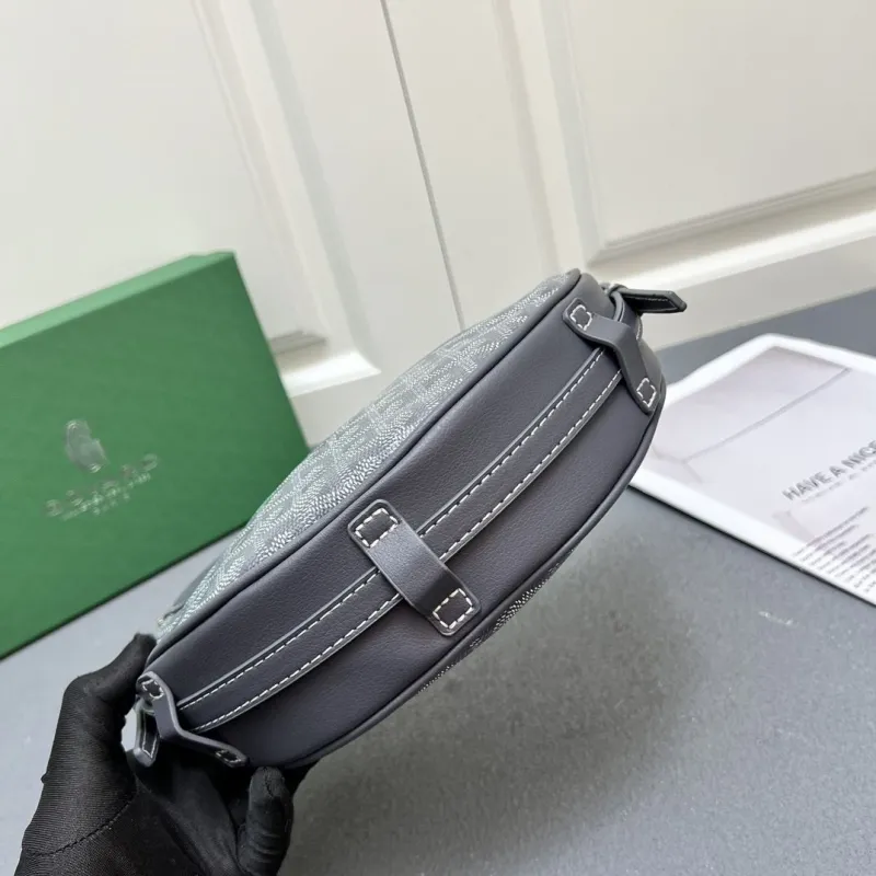 Goyard Dark Gray Satchel Crossbody Bag 372 - Image 10