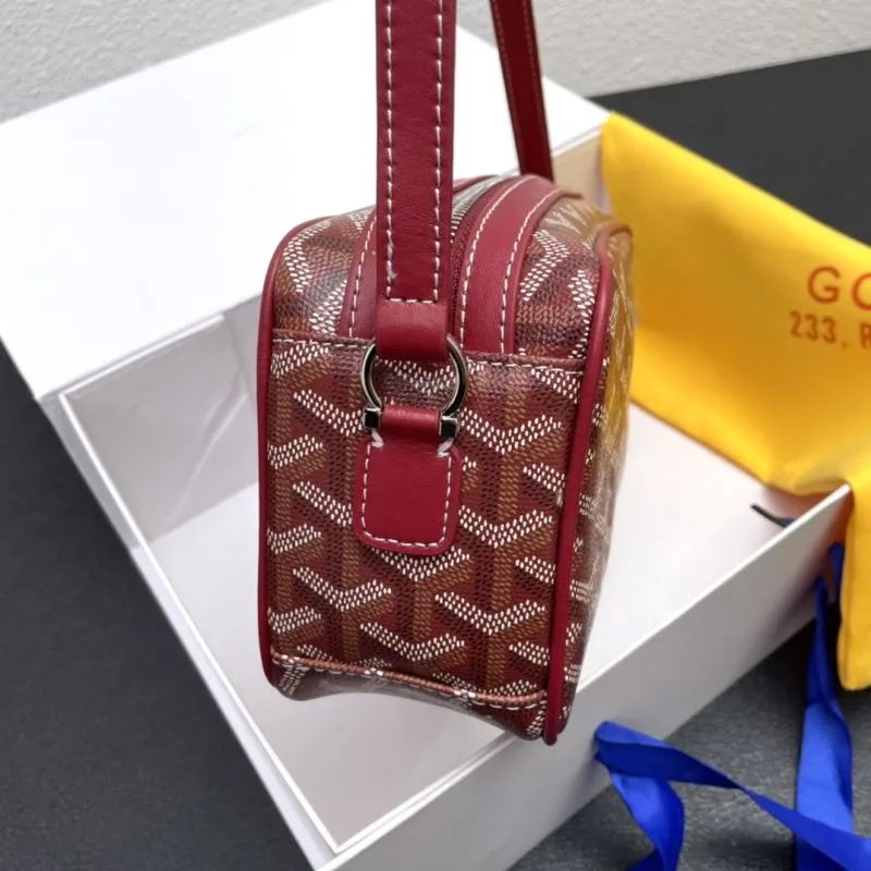 Goyard Red Crossbody Satchel Bag 381 - Image 5
