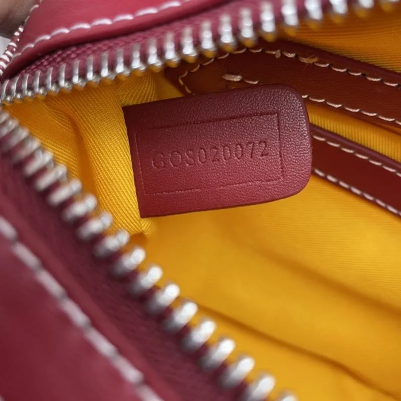 Goyard Red Crossbody Satchel Bag 381 - Image 9