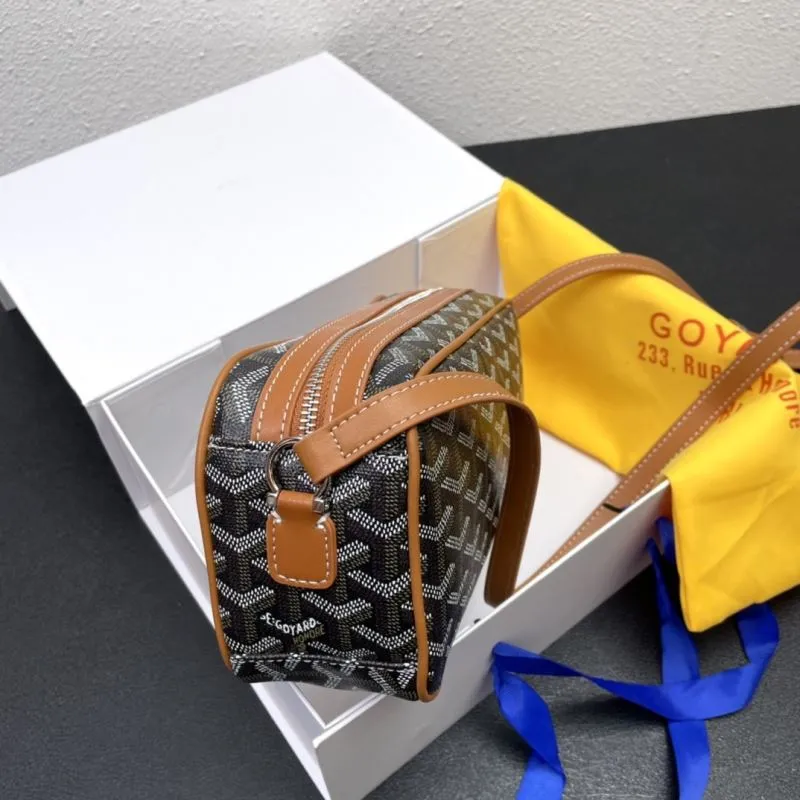 Goyard Black Tan Crossbody Bag 385 - Image 3