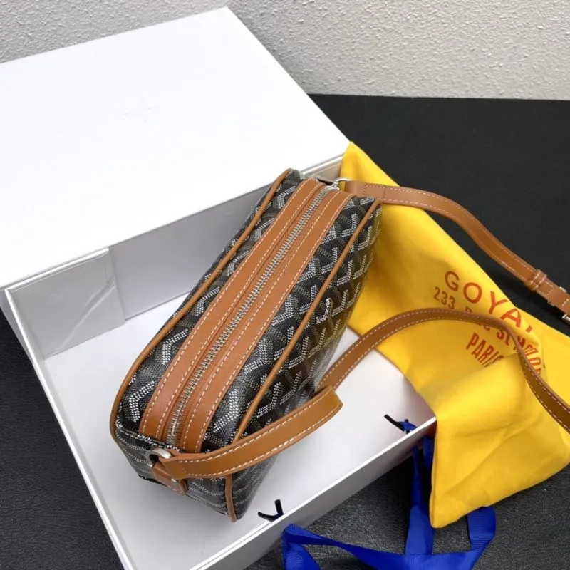 Goyard Black Tan Crossbody Bag 385 - Image 4
